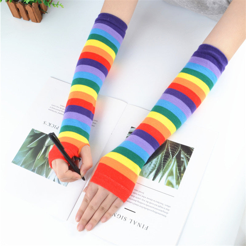 UV Baby Arm Sleeves – Rainbow Sun Protectors (40cm)