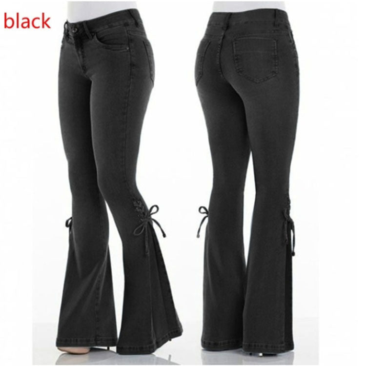 Ribbon Riot Flare Pants
