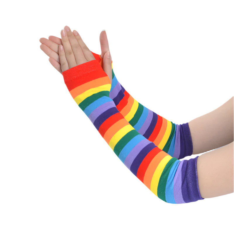 UV Baby Arm Sleeves – Rainbow Sun Protectors (40cm)