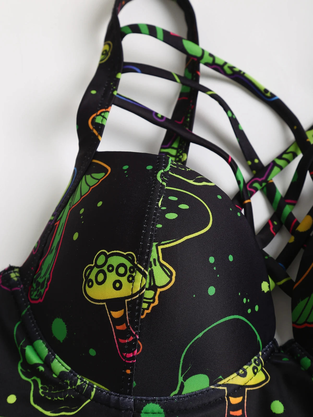 Galaxy Shroom Crisscross Bikini Set