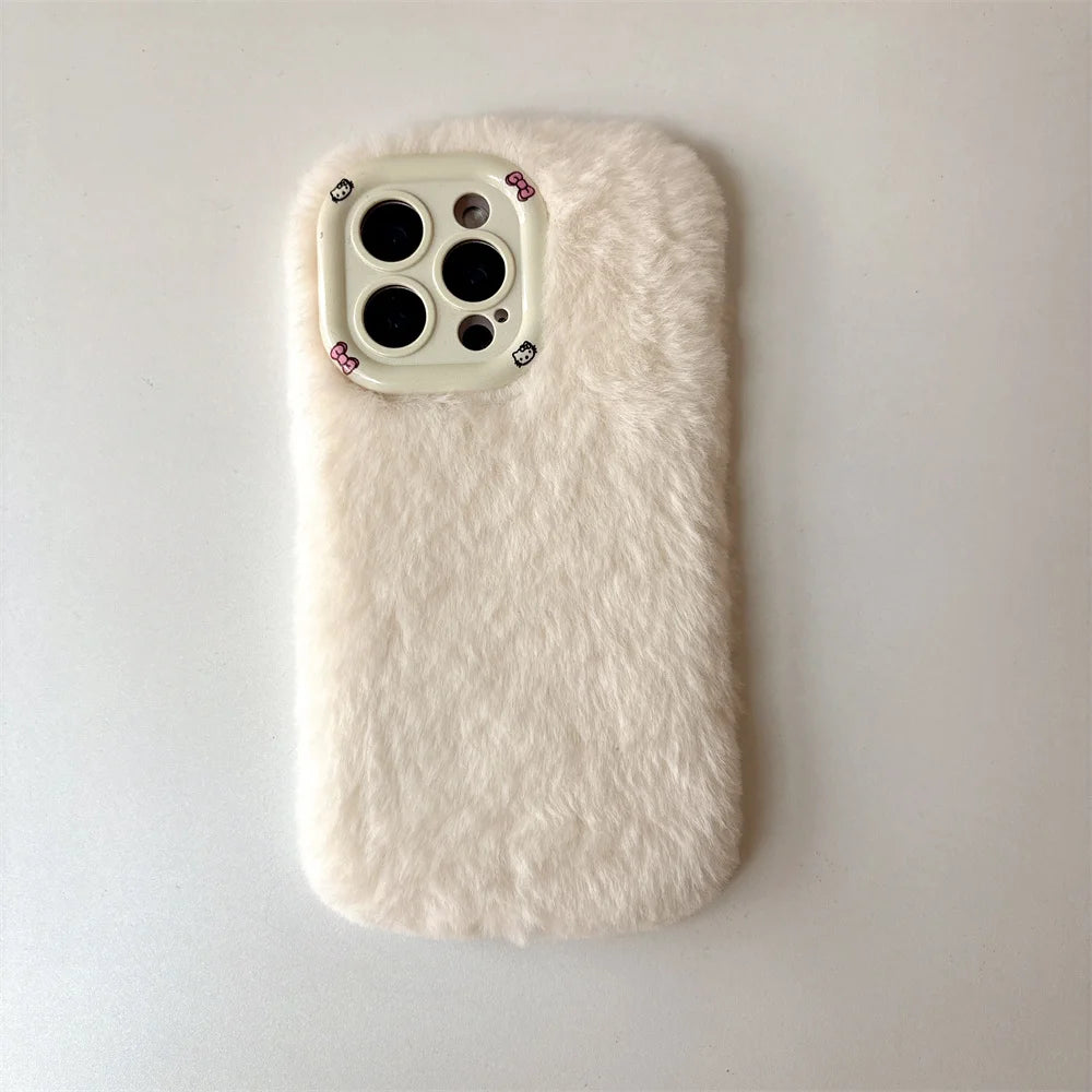 Fashion Leopard Fluffy Fur iPhone Case