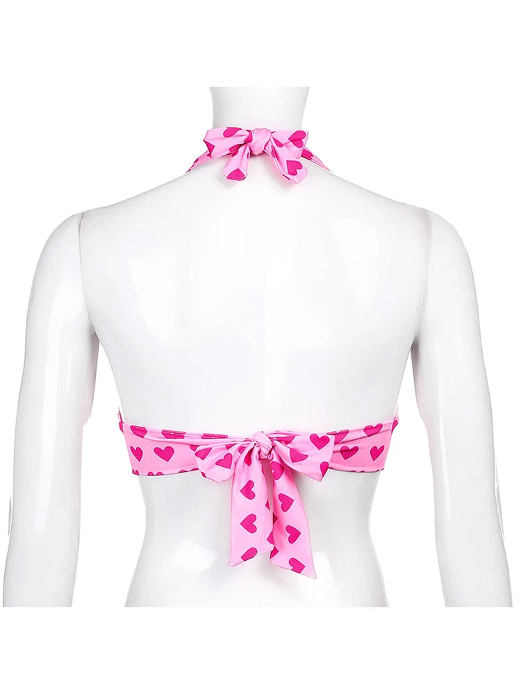 Sugar Crush Heart Bustier Crop Top