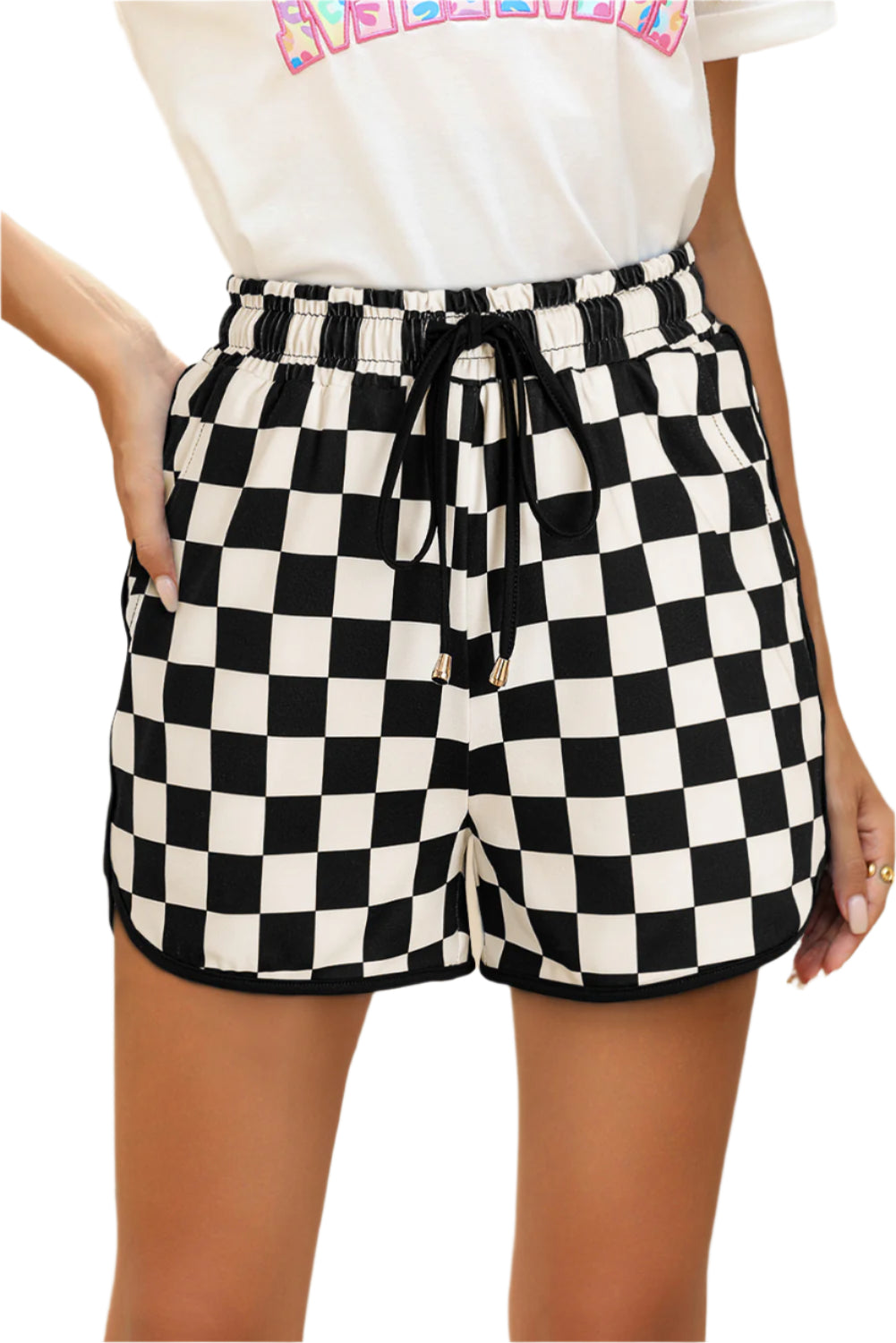 Sweet Static Checkered Shorts.