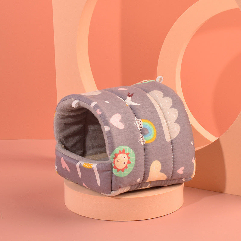 Snuggle Tales Plush Hamster Nest | Soft Cotton Hideaways in Cute Animal Styles