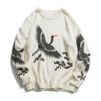 Retro Chirp Crew – Vintage Bird Sweater
