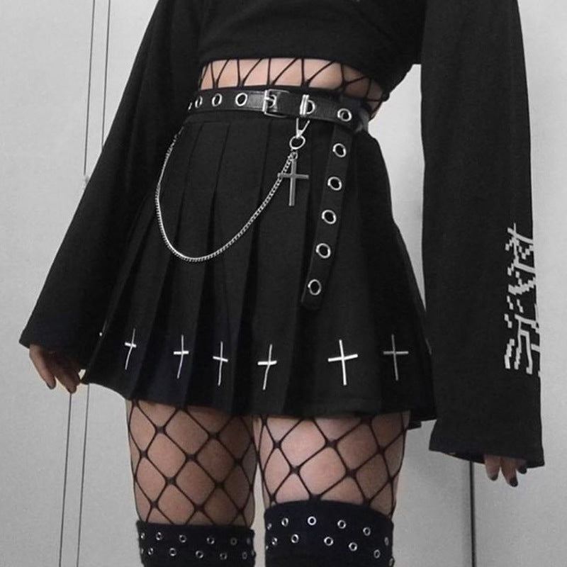 Midnight Scholar Pleated Skirt