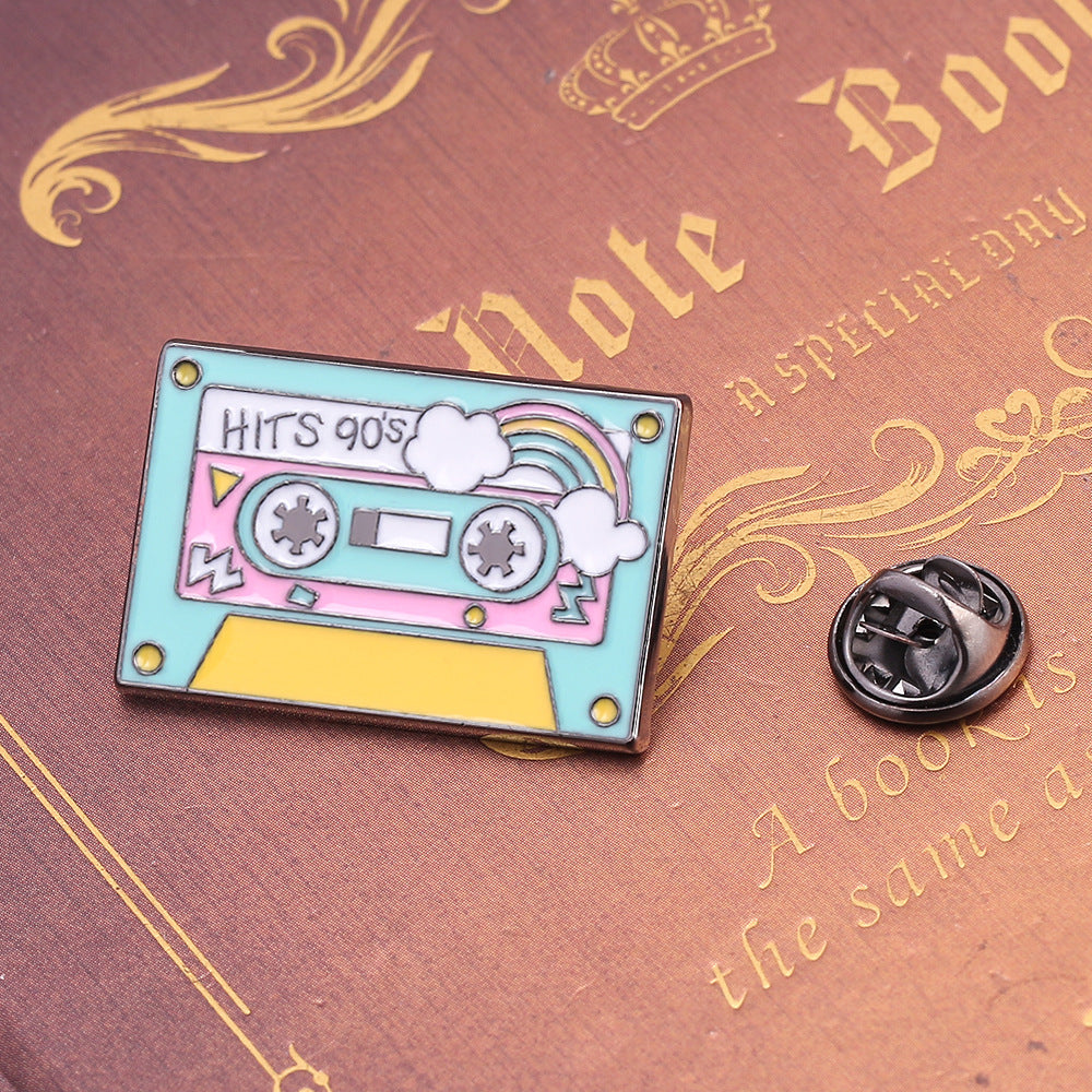 Retro Rainbow Tape Enamel Pin