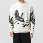 Retro Chirp Crew – Vintage Bird Sweater