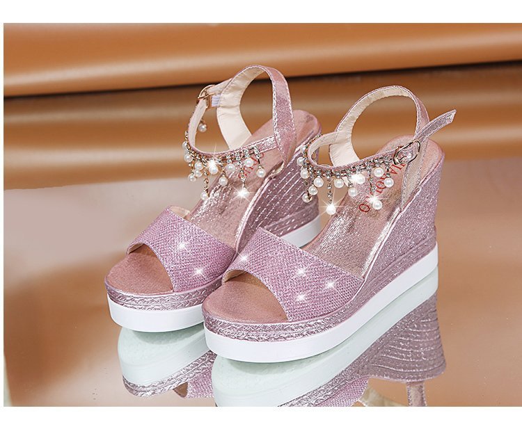 Glitch Goddess Wedge Sandals.