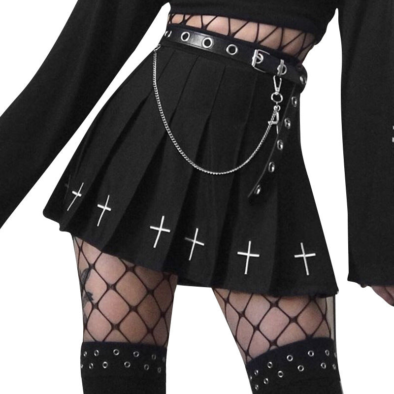 Midnight Scholar Pleated Skirt