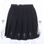 Midnight Scholar Pleated Skirt