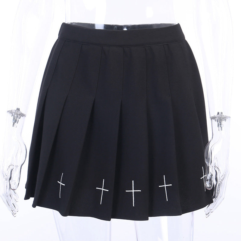 Midnight Scholar Pleated Skirt
