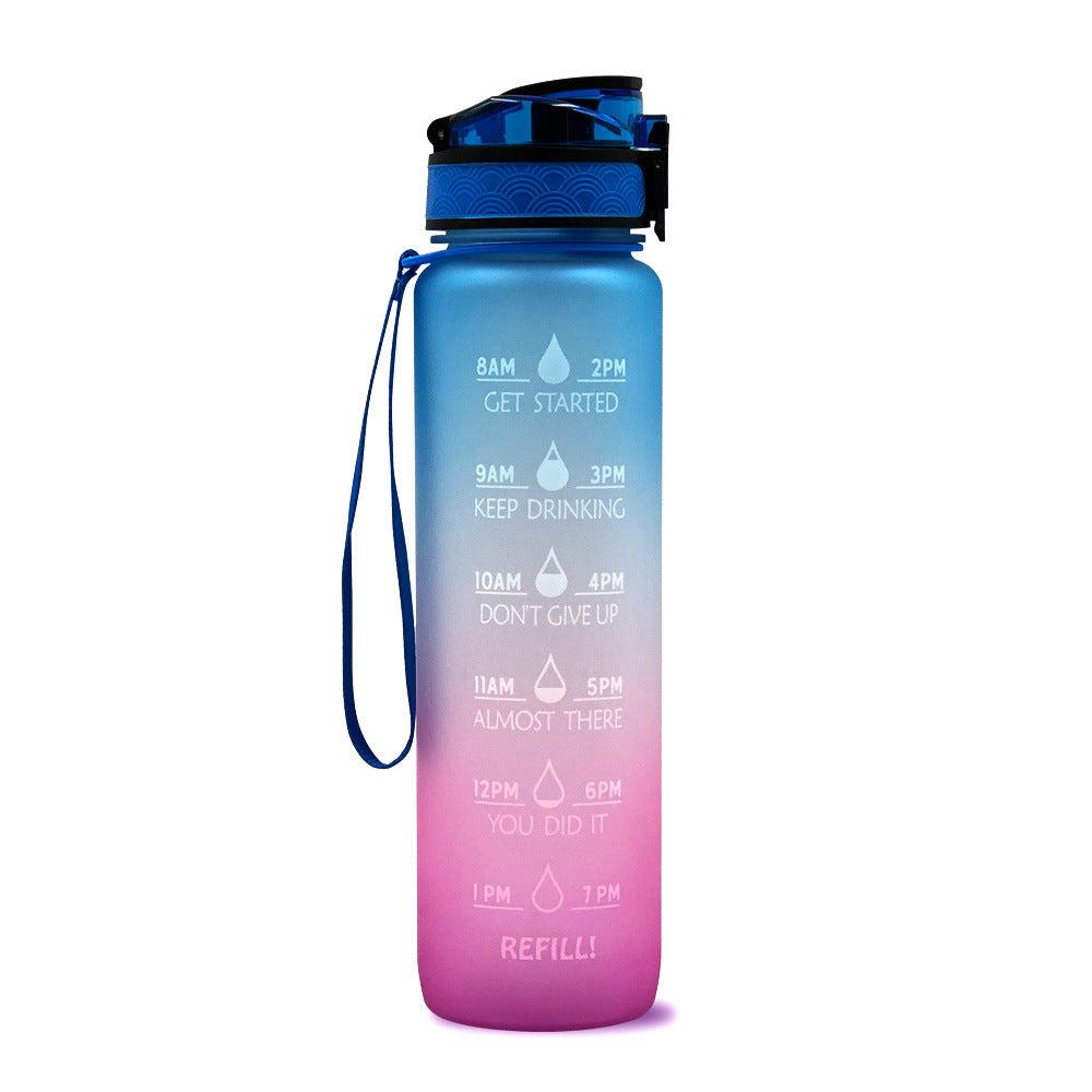 Hydrate Glow Time Marker Bottle | 1L Motivational Water Bottle