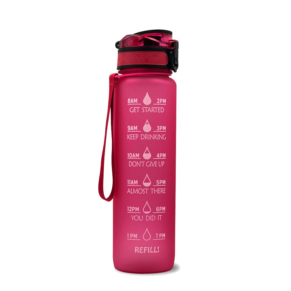 Hydrate Glow Time Marker Bottle | 1L Motivational Water Bottle