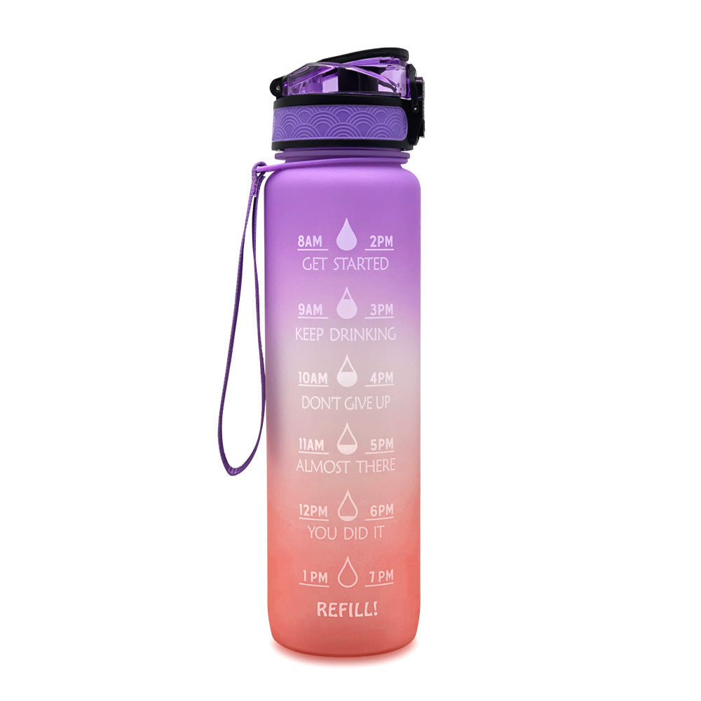 Hydrate Glow Time Marker Bottle | 1L Motivational Water Bottle