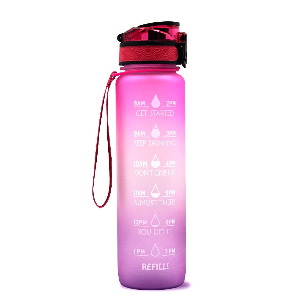Hydrate Glow Time Marker Bottle | 1L Motivational Water Bottle