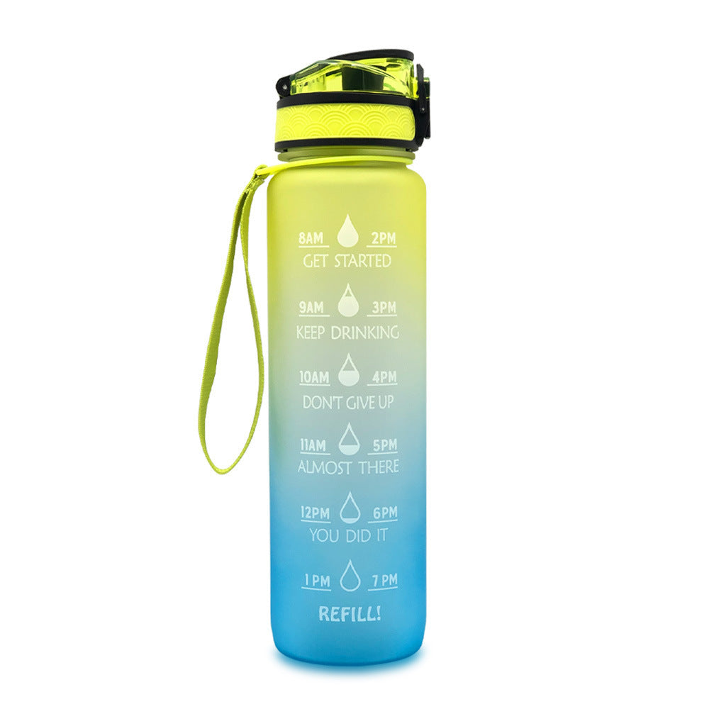 Hydrate Glow Time Marker Bottle | 1L Motivational Water Bottle
