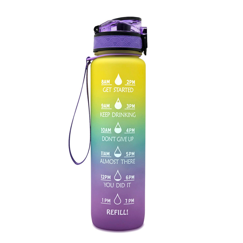 Hydrate Glow Time Marker Bottle | 1L Motivational Water Bottle