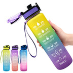 Hydrate Glow Time Marker Bottle | 1L Motivational Water Bottle