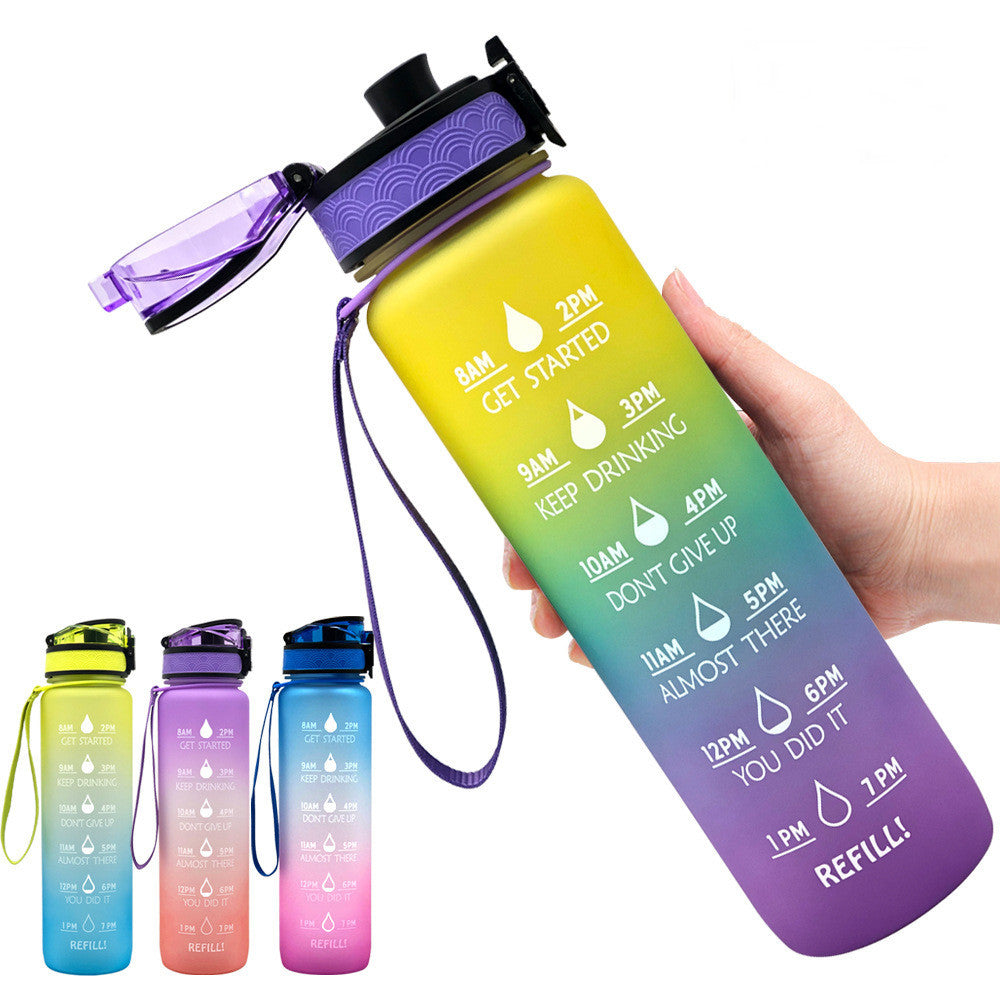 Hydrate Glow Time Marker Bottle | 1L Motivational Water Bottle