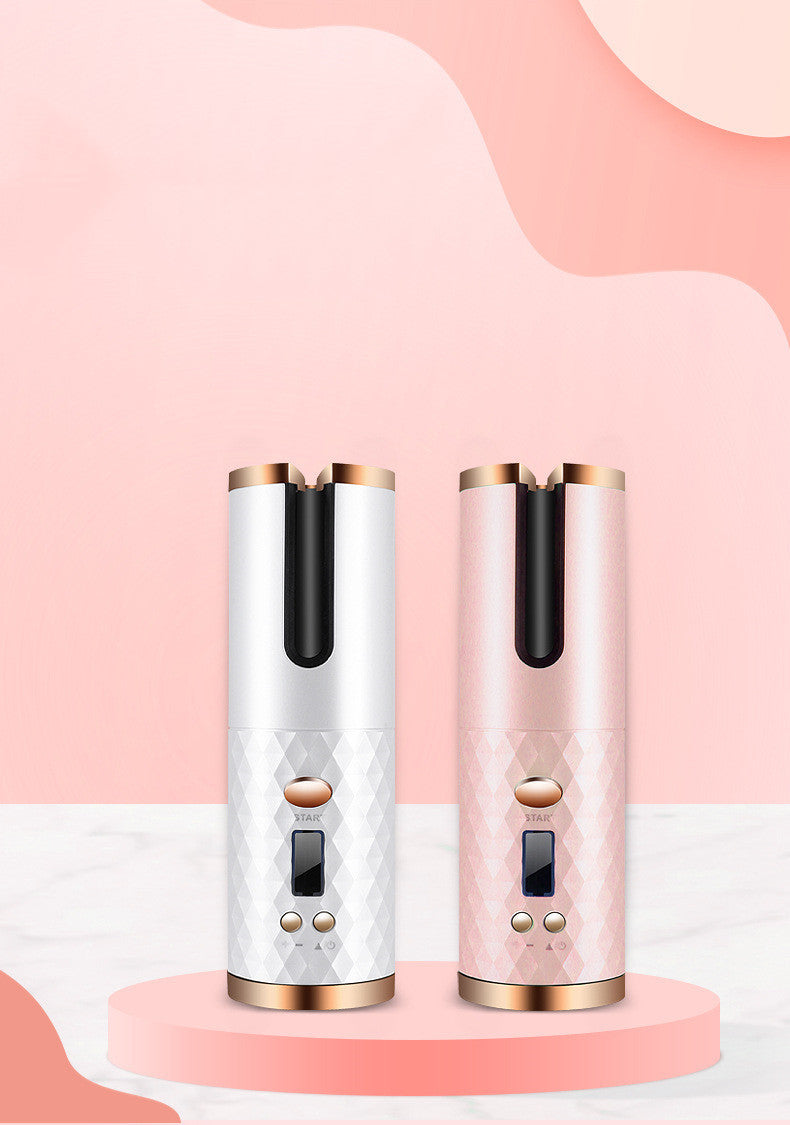 Twirl Me Cordless Auto Hair Curler | Portable Ceramic Curler with LCD Display & Anti-Tangle Tech