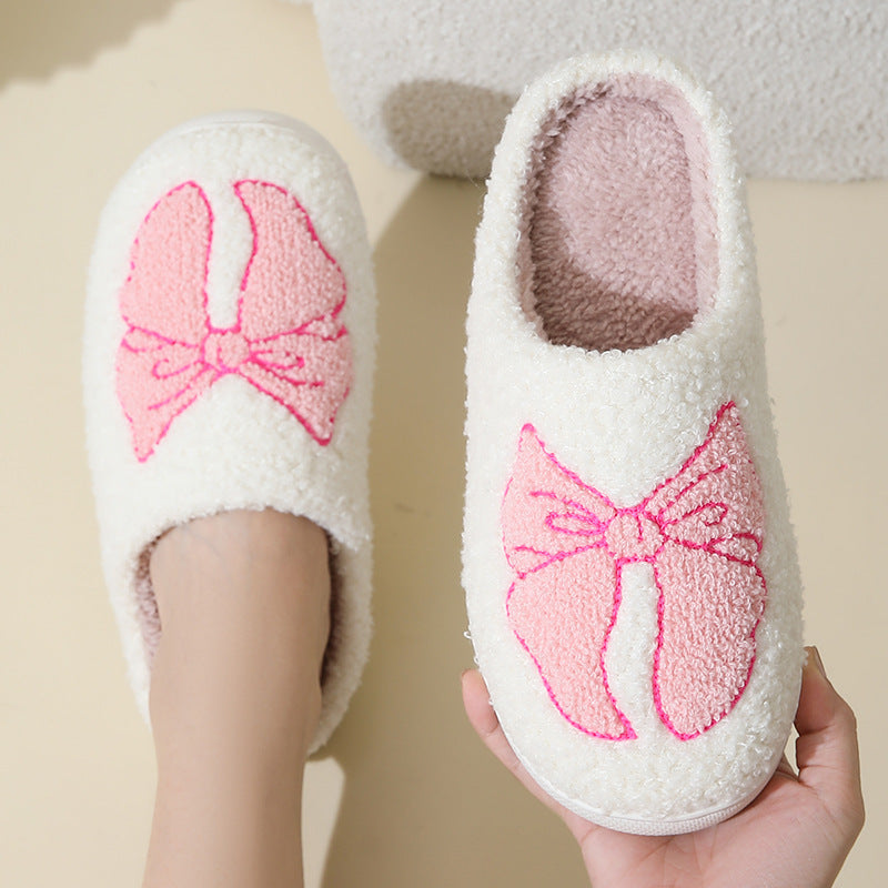 Snuggle Bows Cotton Slippers