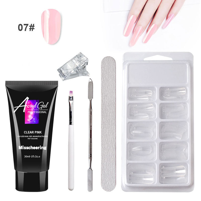 Crystal Cloud Gel Nail Kit w/ LED Lamp & Case – Painless Extensions