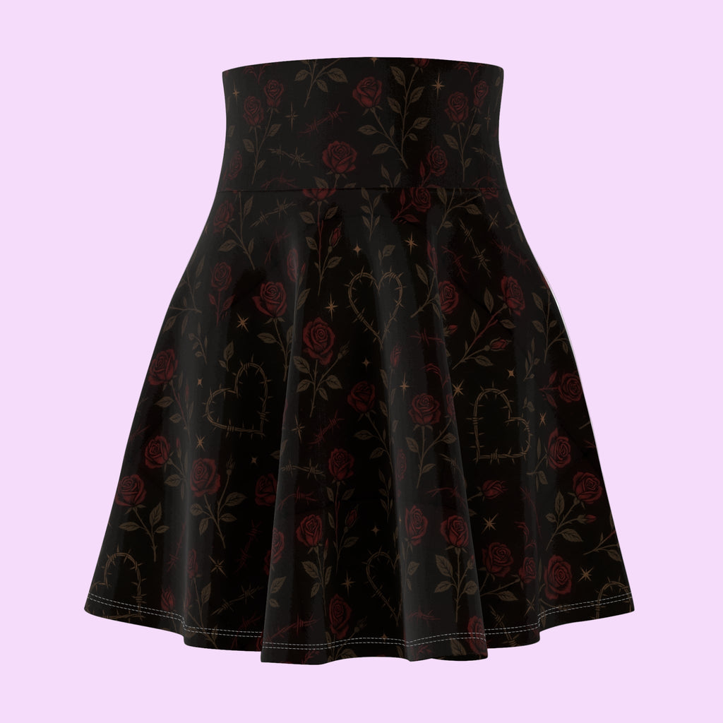 Punk Riot Rose Skater Skirt