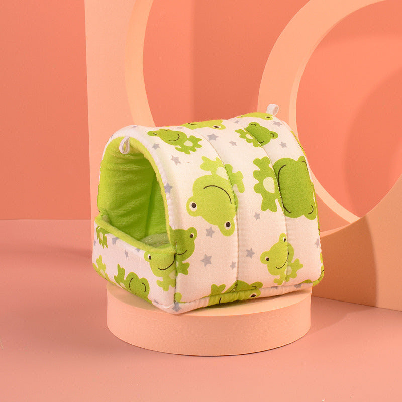 Snuggle Tales Plush Hamster Nest | Soft Cotton Hideaways in Cute Animal Styles