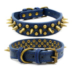 Rust & Rose Studded Pet Collar | Bronze Rivet PU