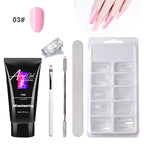 Crystal Cloud Gel Nail Kit w/ LED Lamp & Case – Painless Extensions