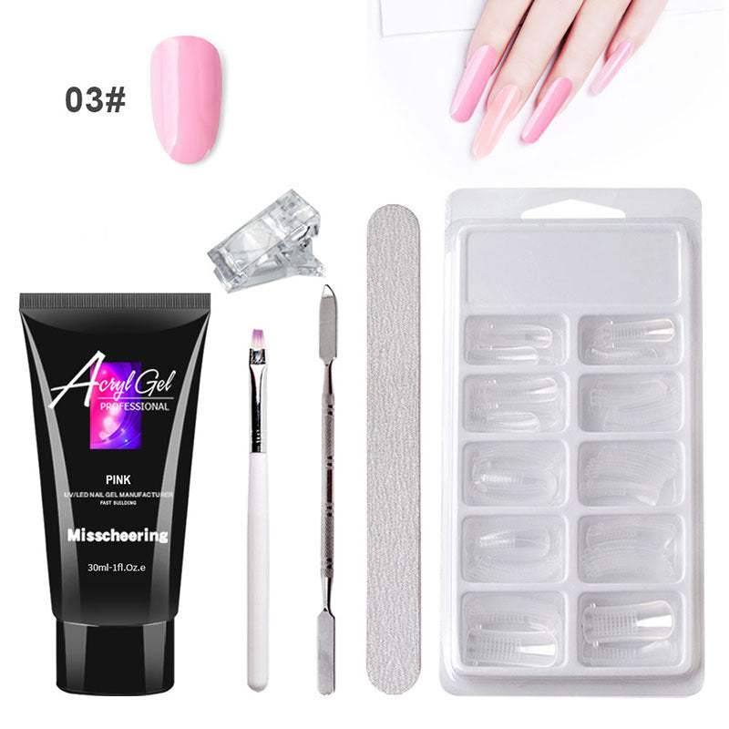 Crystal Cloud Gel Nail Kit w/ LED Lamp & Case – Painless Extensions