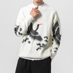 Retro Chirp Crew – Vintage Bird Sweater
