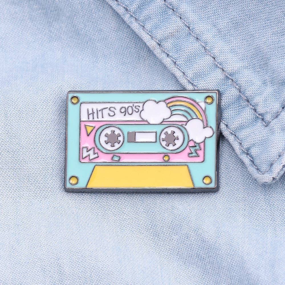 Retro Rainbow Tape Enamel Pin