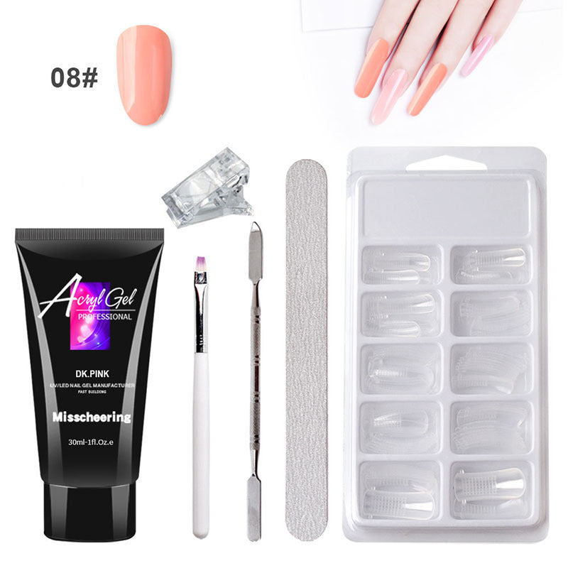 Crystal Cloud Gel Nail Kit w/ LED Lamp & Case – Painless Extensions