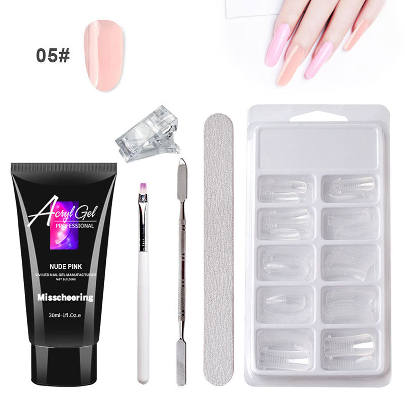 Crystal Cloud Gel Nail Kit w/ LED Lamp & Case – Painless Extensions