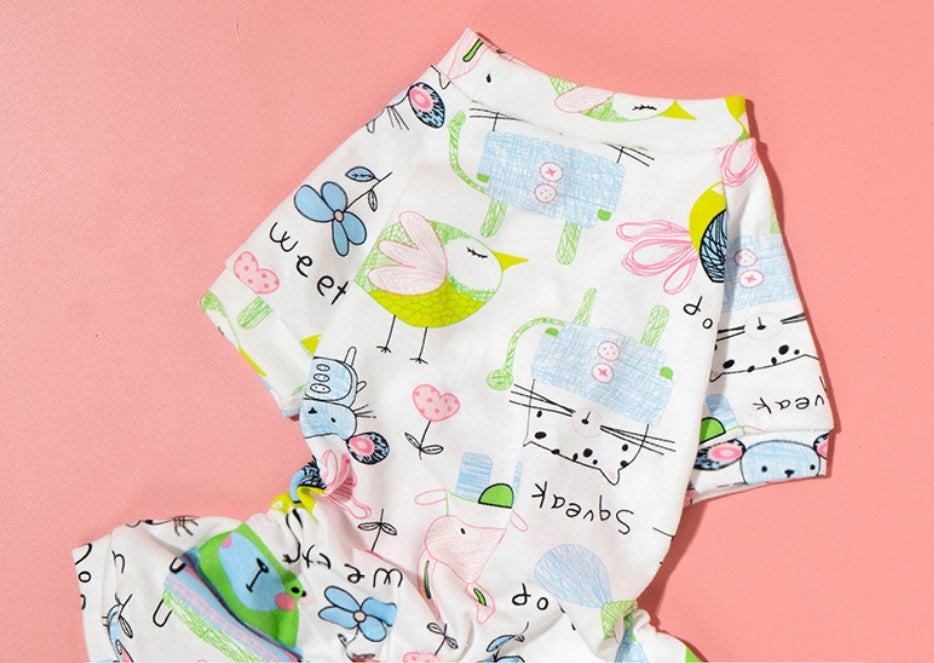 Dreamstripe Rainbow Pet PJ | Cozy Kawaii Loungewear for Cats & Dogs