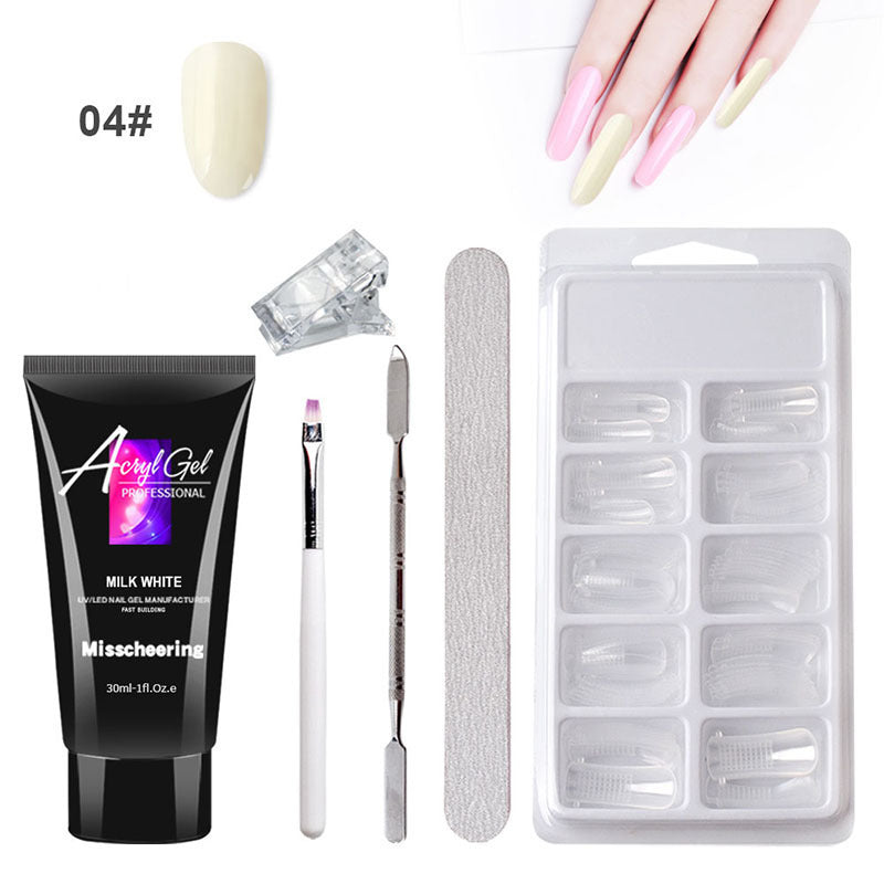 Crystal Cloud Gel Nail Kit w/ LED Lamp & Case – Painless Extensions