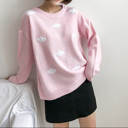 Snuggle Skies Cloud Sweater
