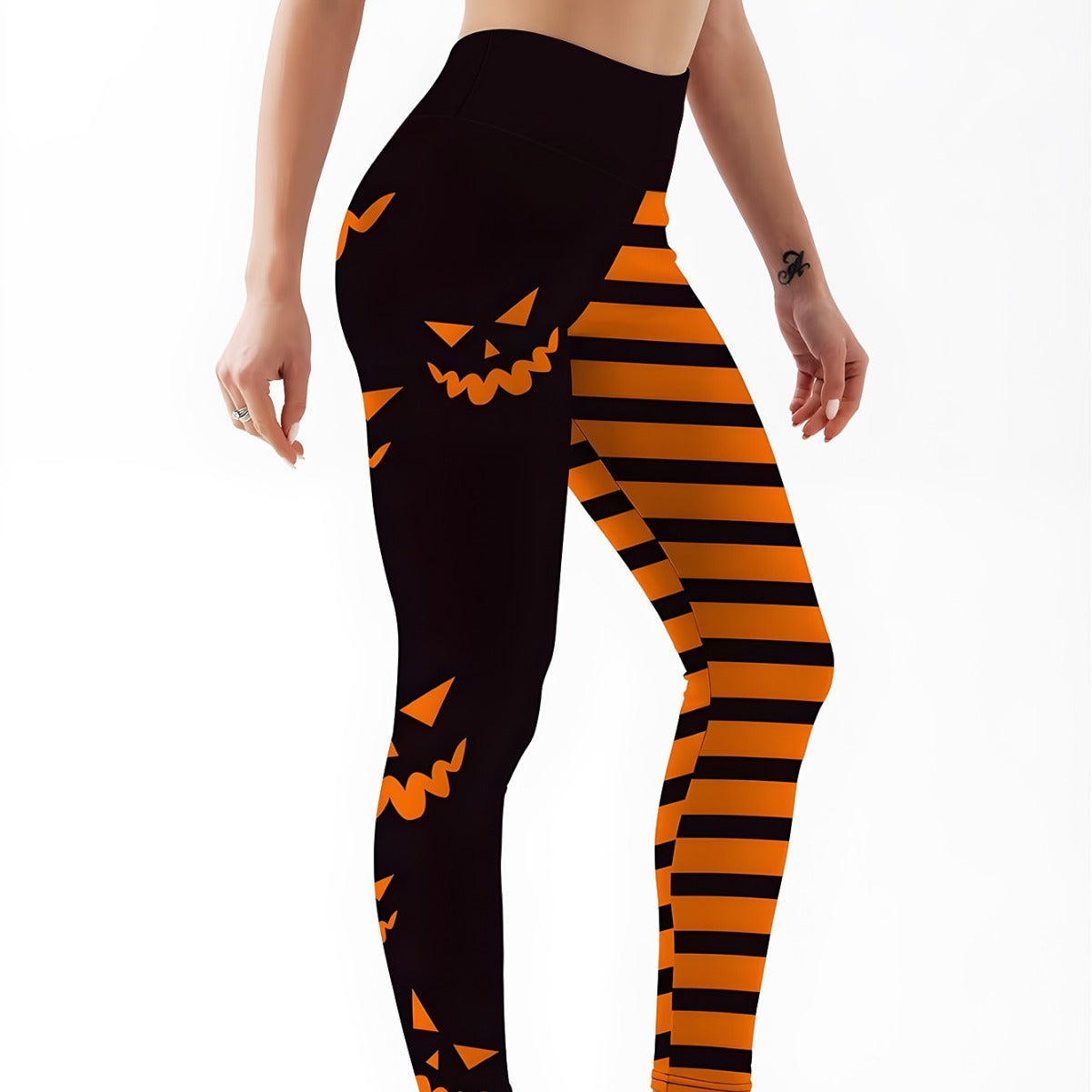 Pumpkin Spice Stretch Leggings – Halloween Yoga Pants