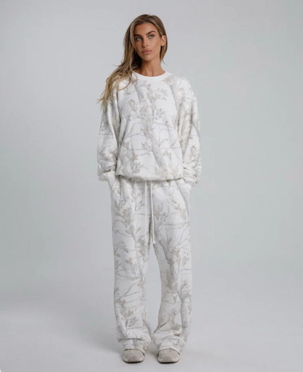 Maple Camo Street Set | 2-Piece Hoodie & Sweatpants Streetwear Suit