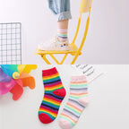 Retro Rainbow Striped Socks