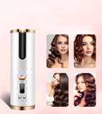 Twirl Me Cordless Auto Hair Curler | Portable Ceramic Curler with LCD Display & Anti-Tangle Tech