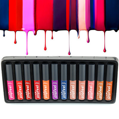 Gloss Pop 12-Color Lip Gloss Set | High-Shine Non-Sticky & Vegan