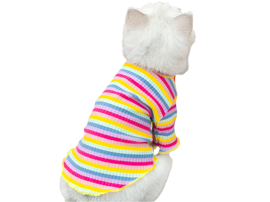 Dreamstripe Rainbow Pet PJ | Cozy Kawaii Loungewear for Cats & Dogs