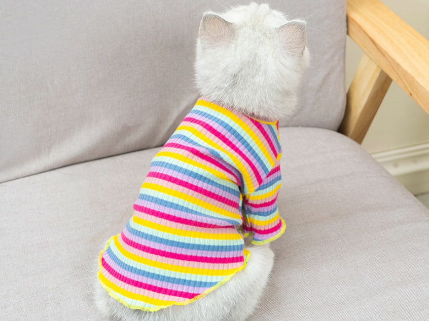 Dreamstripe Rainbow Pet PJ | Cozy Kawaii Loungewear for Cats & Dogs