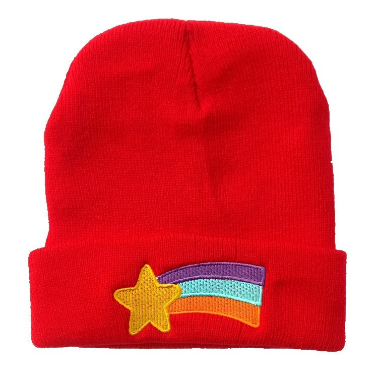 Rainbow Groove Knit Beanie