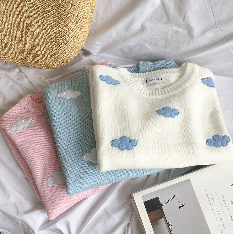 Snuggle Skies Cloud Sweater