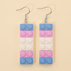 Brick Babe Rainbow Building Block Earrings