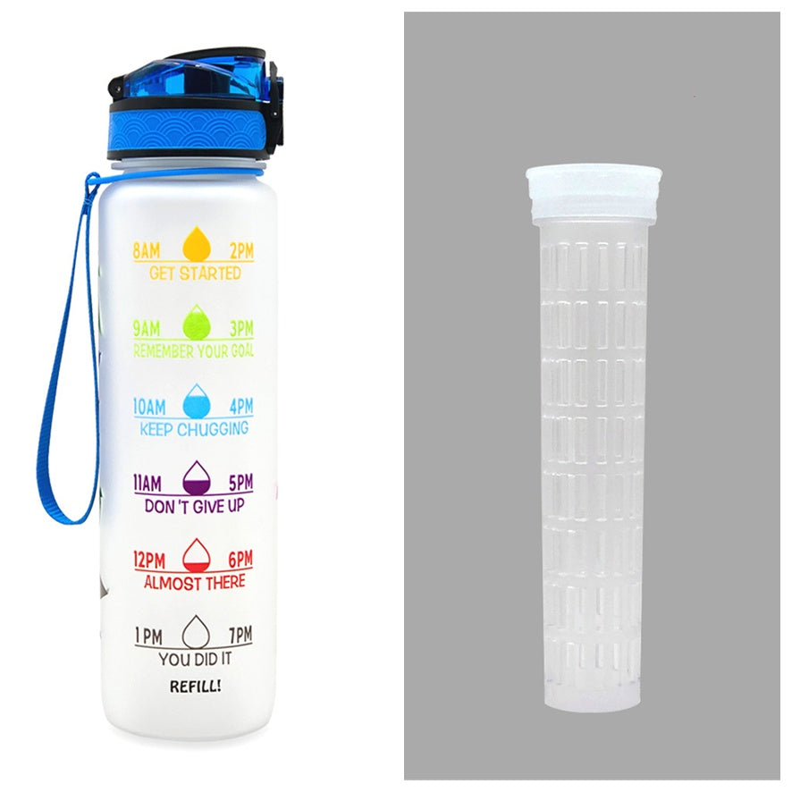 Hydrate Glow Time Marker Bottle | 1L Motivational Water Bottle